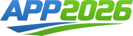 app 2026 logo on forest green background